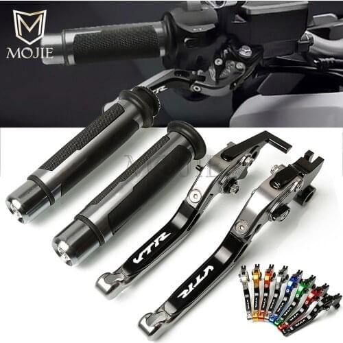 Motorcycle CNC Adjustable Foldable Brake Clutch Lever Handle Grips For Honda VTR1000F FIRESTORM VTR1000 VTR 1000 F 1998-2005