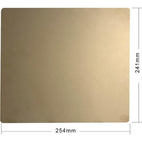 ENERGETIC Build Bed 241x254/190x190mm Double-sided applied PEI Spring Steel Sheet Heat Bed for Prusa i3 MK3 & Prusa mini