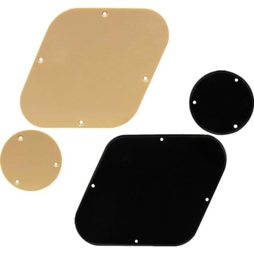 NEW Set of Guitar Cavity Cover Control Back Plate for LP Style Guitar Parts ,Cream Yellow/ Black Choose