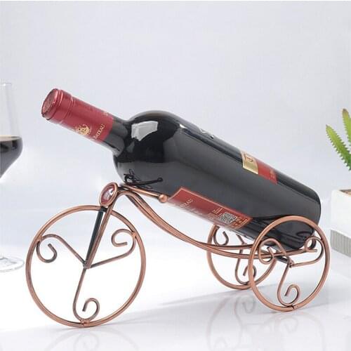 Freestanding Tabletop Metal Wine Bottle Holder Stand Countertop Wine Rack Bar Decor Christmas Gift Dating Gift