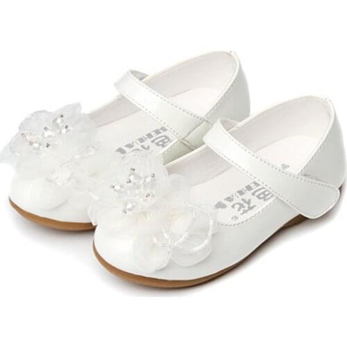 Princess Flowers Girls Shose Little Girl Dress Kids Leather Shoes For Toddlers ChildrenS Wedding Party Shoes 1 2 3 4 5 6 Years