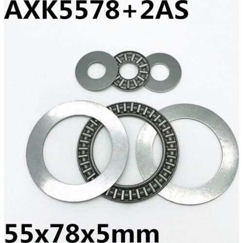 10pcs AXK5578 +2AS Thrust Needle Roller Bearing 55x78x3 mm Thrust Bearing Brand New High quality
