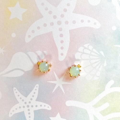 Minimalist 925 Sterling Silver Under the Sea Jewelry Tiny Small CZ Ocean Animal Cute Lovely Peppy Pufferfish Studs Earring 925