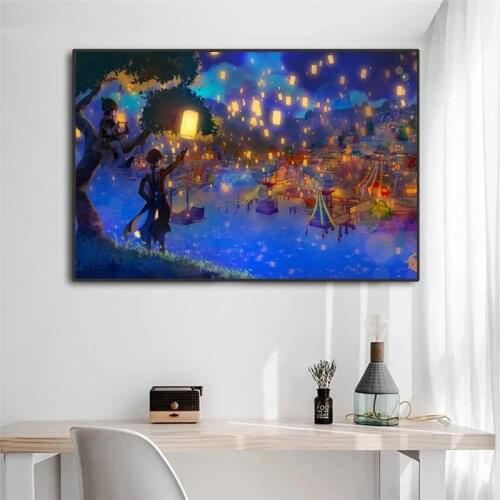 Modern Anime Original God Canvas Painting Art Posters and Prints Canvas Wall Painting Kids Gift Bedroom Home Decoration