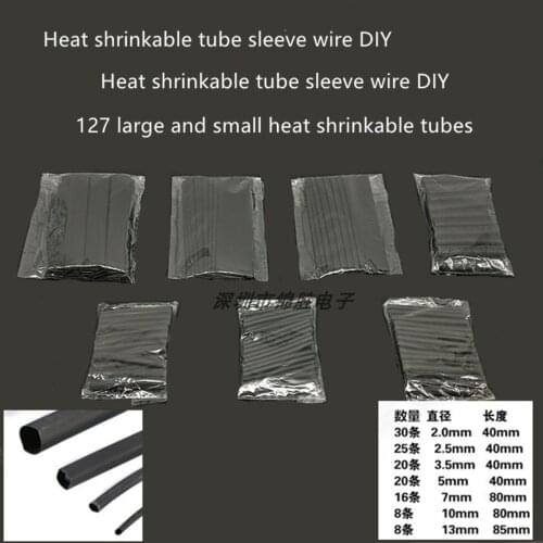 172pcs / polyolefin composite heat shrinkable pipe insulated heat shrinkable pipe cable DIY