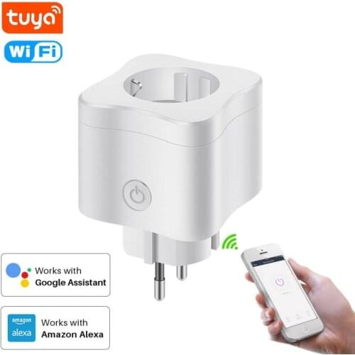 WIFI Wireless Remote Smart Socket 10A 220V EU Plug For Alexa Google Home IFTTT Voice Control Power Socket Timer Socket