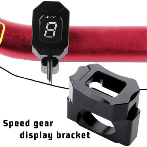 Universal Motorcycle Speed Gear Display Indicator Holder Bracket Aluminum Alloy For handlebar diameter from 22mm to 28.6mm