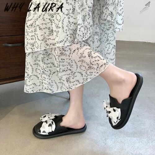 Womens Slipper Butterfly Low Heel Sandal Summer Shoes Womens Wedge Sandalias Mujer Casual Flat Heel Slipper