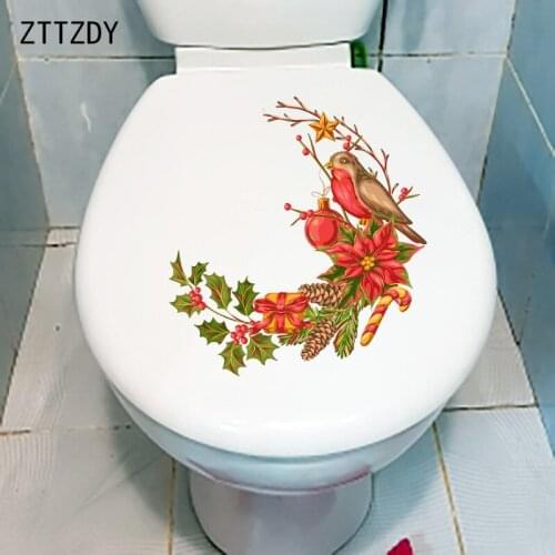 ZTTZDY 21.8×22.9CM Creative Cartoon Bedroom Wall Decor Decals Funny Toilet Stickers WC Accessories T2-1145