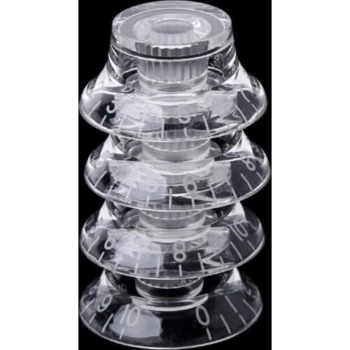 1pc Knob Button Bell Shape Guitar Tone Volume Control For LP Guitar Parts Transparent White