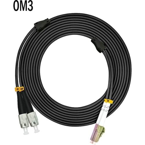 10Meters LC-FC Outdoor Armored Duplex 10 Gigabit 50/125 Multi-mode Fiber Optical Cable OM3 Aqua 10GB LC to FC Patch Cord Jumper