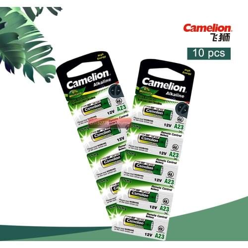 10pcs New Camelion Alkaline battery 12V 23A 12V 27A 23A 12 V 21/23 A23 E23A MN21 RC control remote controller battery RC Par