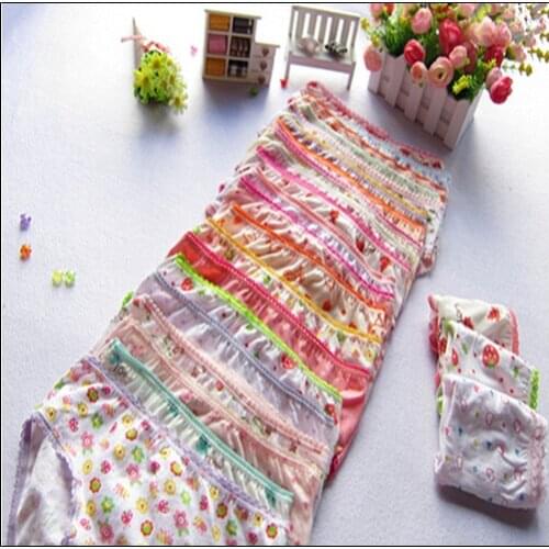15pcs/lot 2018 new girls underwear kids cartoon panties girls pant children underwear girl A-2578