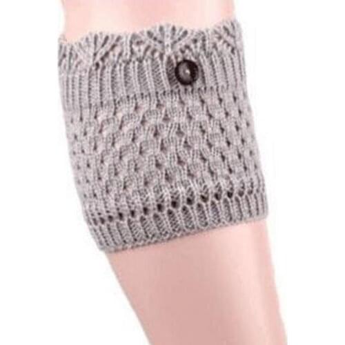 300pairs/lot new coming winter knit hollow-carved crown style boot cuff/crown boot sock