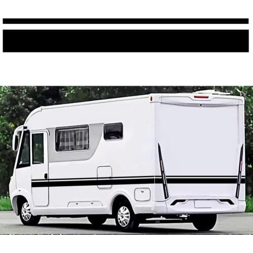 5pcs 1000x12CM Vinyl Stripes Car Stickers Motorhome Car Sticker and Decals Decor Graphics Stickers For SUV RV Camper Offroad