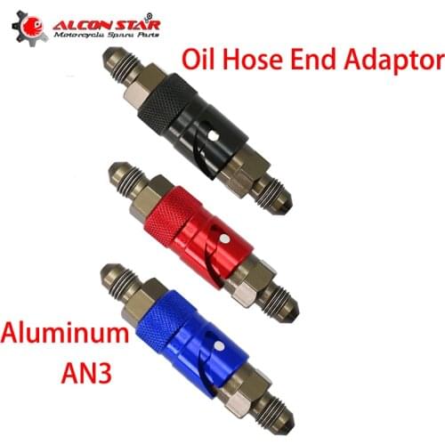 Alconstar AN3 Brake Fluid Quick Release disconnect Connector Adapter Brake Hose Line Fitting Adapter Aluminum Accessories