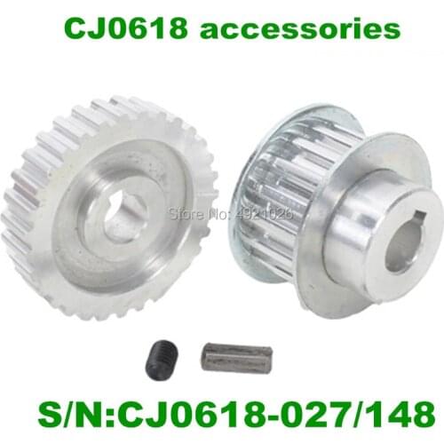 Free shipping 2pcs/set CJ0618 SIEG C2 Miniature household lathe fittings Metal synchronous gears