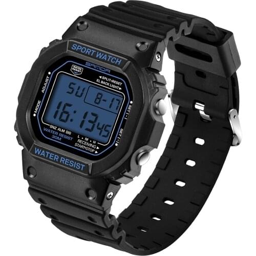 Fashion Sanda Top Brand Professional Sports Watch Men Women Waterproof Military Watches Shock Mens Retro Analog Quartz Digital