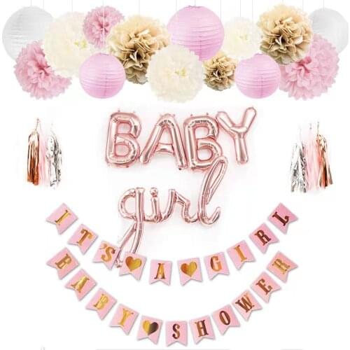 Baby Shower Boy Girl Decorations Set Its a Boy Its a Girl oh baby Balloons Gender Reveal Kids Birthday Party Baby Shower Gifts