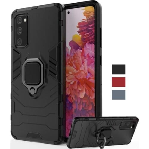 For Samsung Galaxy S20 FE Case Cover S20 Fan Edition Shockproof Bumper Magnetic Ring Holder Armor Phone Case For Samsung S20 FE