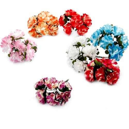 Dophee Fake Flower 144 Pcs Paper Flower Carnations Stamen Artificial Flower Bouquet for Wedding Decoration DIY Scrapbooking