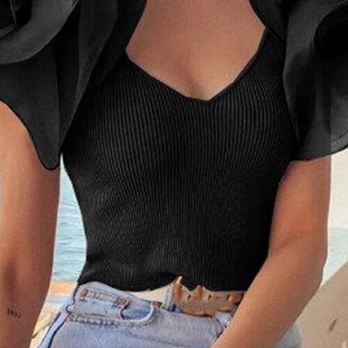 FANAN Black Blouses