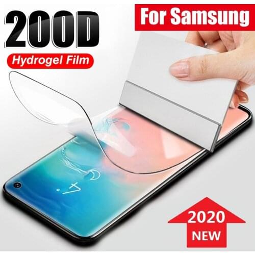 Hydrogel Film for Samsung J4 J6 A6 A8 Plus A7 2018 Screen Protector Protective Film for Samsung S20 S10 S9 S8 Plus (Not Glass)