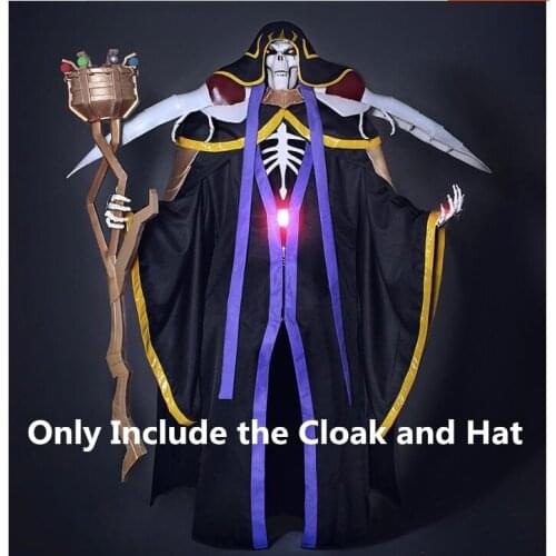 Overlord Cosplay Ainz Ooal Gown cosplay costume Momonga cloak with hat custom made/sizing
