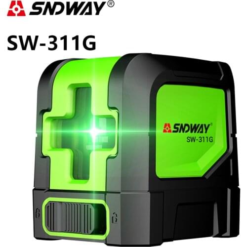 SNDWAY SW-311G Green Laser Levels Self Leveling Vertical Horizontal Cross 2 lines self-leveling laser Leveler