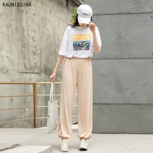 Summer Loungewear Pants Womens Large Size Sleep Bottoms Thin Viscose Fiber Lantern Loose Casual Anti Mosquito Pants Homewear