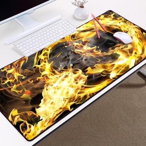 Mairuige Burning The World! Very Cool Pattern Printing Popular Table Mouse Mats Pads Big Size for Game Player Gaming Mice Mat