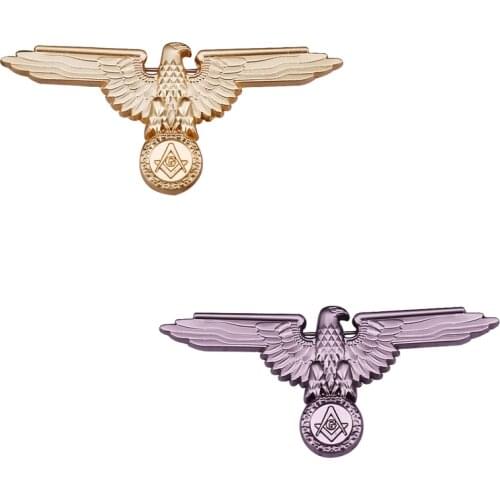 Masonic Mason Freemason Freemasonry Eagle Pin Badge