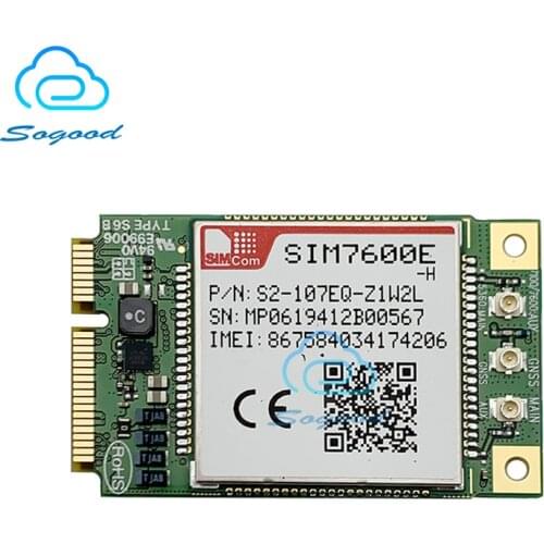 SIMCOM LTE Cat4 module SIM7600E-H SIM7600A-H SIM7600SA-H SIM7600G-H SIM7600JC-H SIM7600NA-H SIM7600V-H mini pcie module