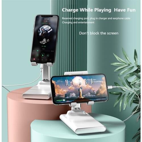 A16 Desk Mobile Phone Holder Stand Universal For iPhone iPad Adjustable Metal Desktop Tablet Holder Universal Table Phone Stand
