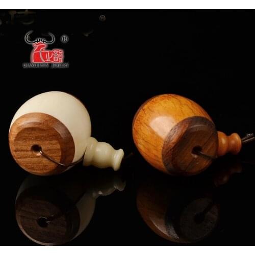 Natural yak bone integrated Tibetan buddhist three - way star of the Buddha - beads DIY accessories