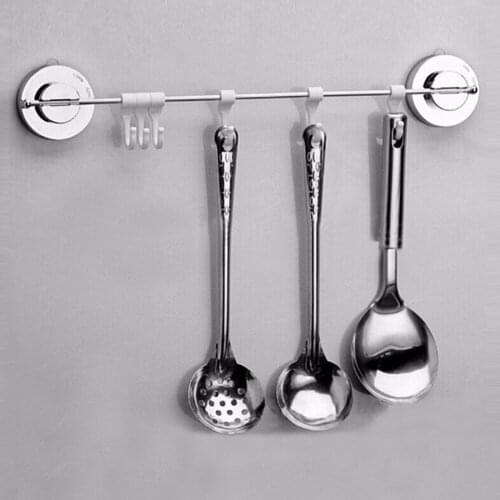 Nosii 6 Mobile Hooks Towel Clothes Suction Cup Sucker Hanger Holder Rack Kitchen Bathroom