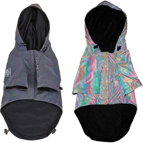 2021 New Waterproof Dog Jacket for Medium Large Dogs Fashion Reflective Dog Coat Corgi Clothes Winter Yorkie Jackets Pet Costume