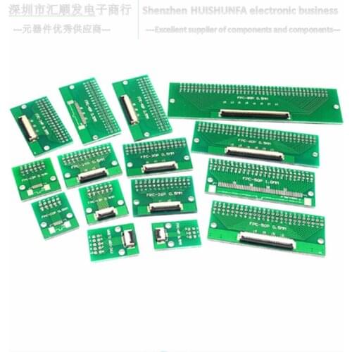 Both sides of FPC/FFC flexible wire adapter board are 0.5mm 1.0mm to be directly inserted 2.54 flexible wire adapter seat