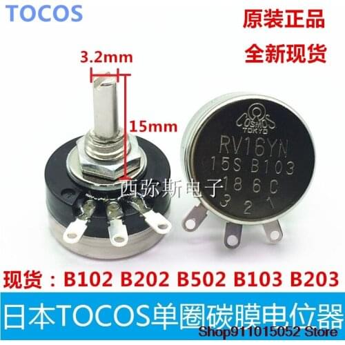 Original Japanese TOCOS potentiometer RV16YN15SB103 B102 B202 B502 TOKYO COSMOS