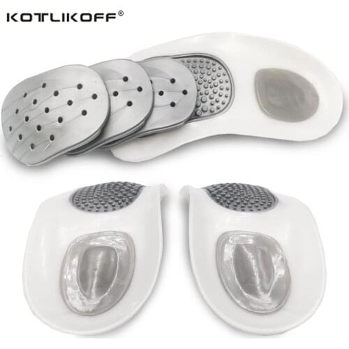 1 Set Orthopedic Shoes Insoles For Feet Foot Massager Sccessories Arch Support Plantar Fasciitis Knee Pads For Work Shoe Sole