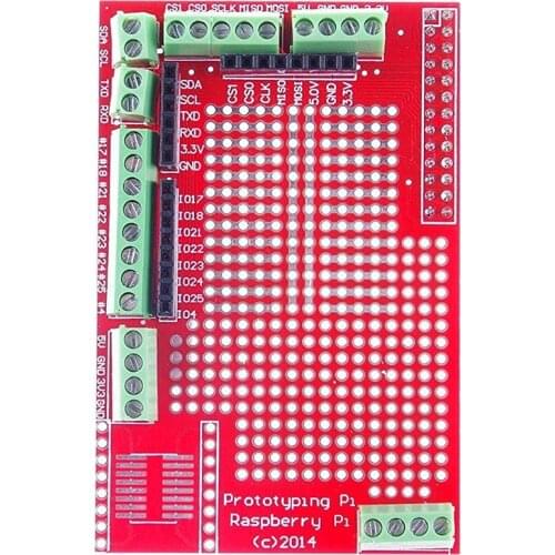 Prototyping Shield for Raspberry Pi 3/Pi 2/Model B+/Model A