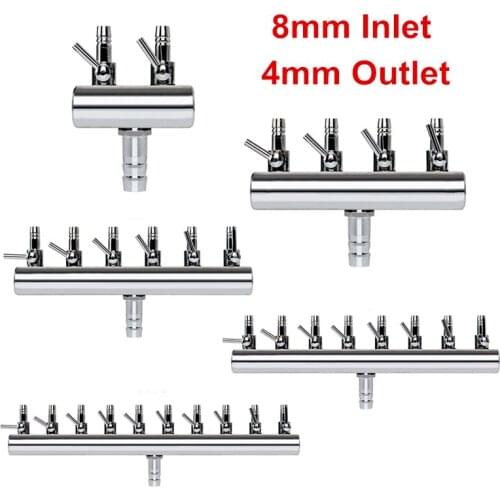 Adjustable Aquarium Air Ragulater Divider Valve Fish Tank Air Control Check Valve Aquarium Accessories For Air Pump 8mm To 4mm