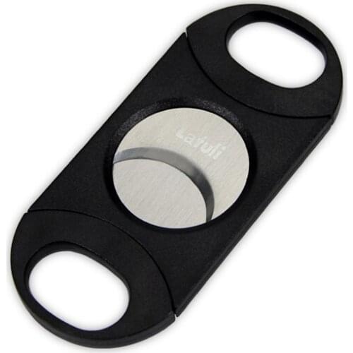 Promotional Metal Cigar Cigarette Cutter Big Ring Gauge Double Blades Sharp Tobacco Outdoor Smoking Tool For Cohiba