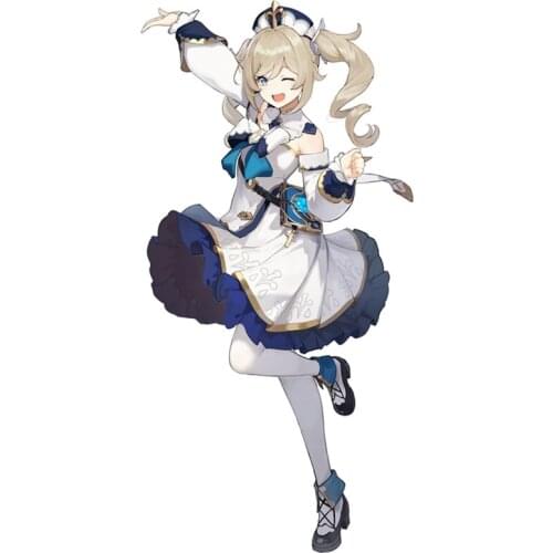 RuleMylife Barbara Genshin Impact car stickers decal anime cute car accessories decoration pegatinas para coche