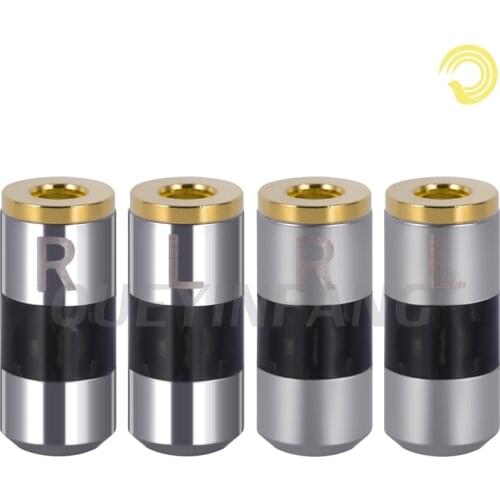 QUEYINFANG Beryllium Copper Carbon Fiber Earphone Pin MMCX Female Connector Plug Audio Jack Adapter For SE215 SE535 UE900