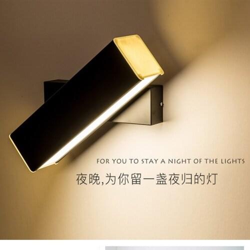 Sitting room lamps and lanterns of bedroom the head of a bed the Nordic hotel rotating wall lamp dimming reading