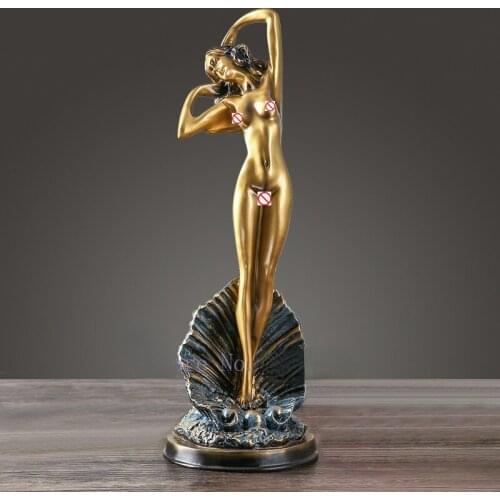 Creative Resin Art Dance Woman Character Sculpture Nude Abstract Modern Home Decoration Home Accessories Miniature Figurines