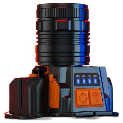 Fishing bright headlight glare charging head mounted Yediao dedicated long life induction lamp