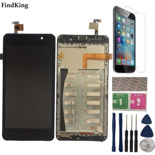 5.0" LCD Display For Doopro P3 LCD Display Touch Screen Digitizer Assembly Sensor 3M Glue Tools Protector Film