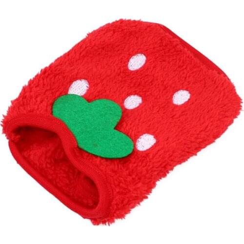 Winter Warm Coral Fleece Coat Bunny Guinea Pig Clothes Small Pet Rabbit Apparel Costume Pet Puppy Vest Hoodie